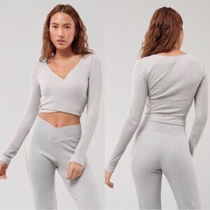 Gilly Hicks Long Sleeve Wrap Top NWT